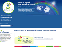 Tablet Screenshot of esat-arcenciel.fr